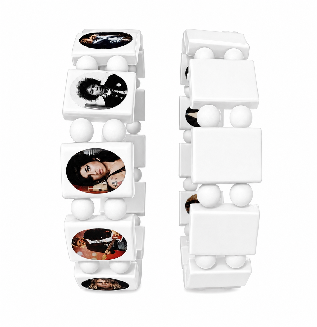 Beaded Bracelets - White